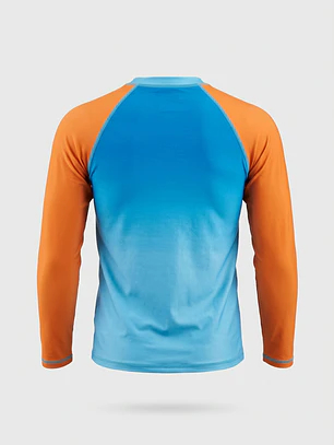 Traje Baño Polera UV Tiburon Niño Celeste