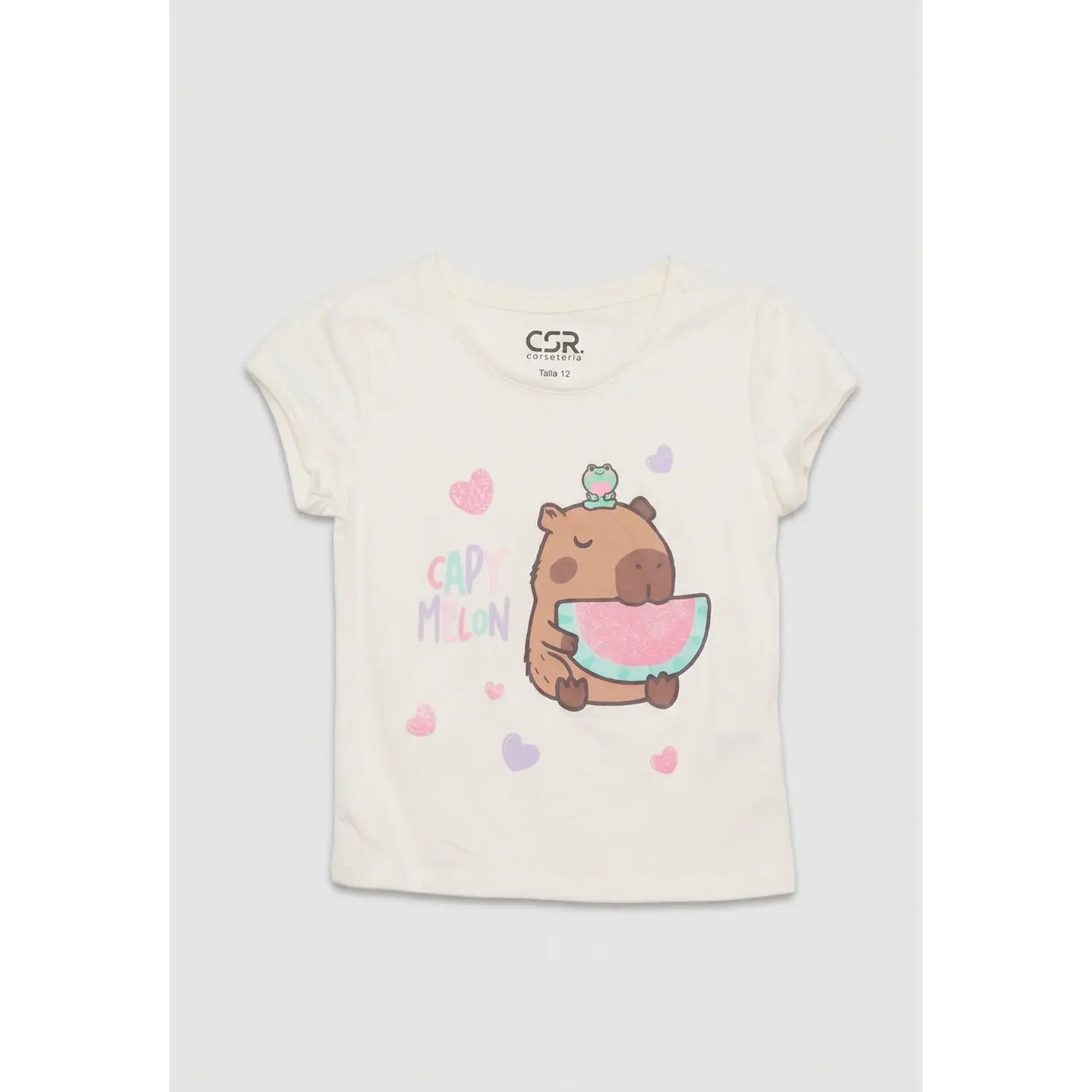 Pijama Corto Capibara Niña Morado 2