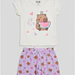 Pijama Corto Capibara Niña Morado - Miniatura 1