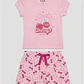 Pijama Corto Cherry Niña Rosado - Miniatura 1