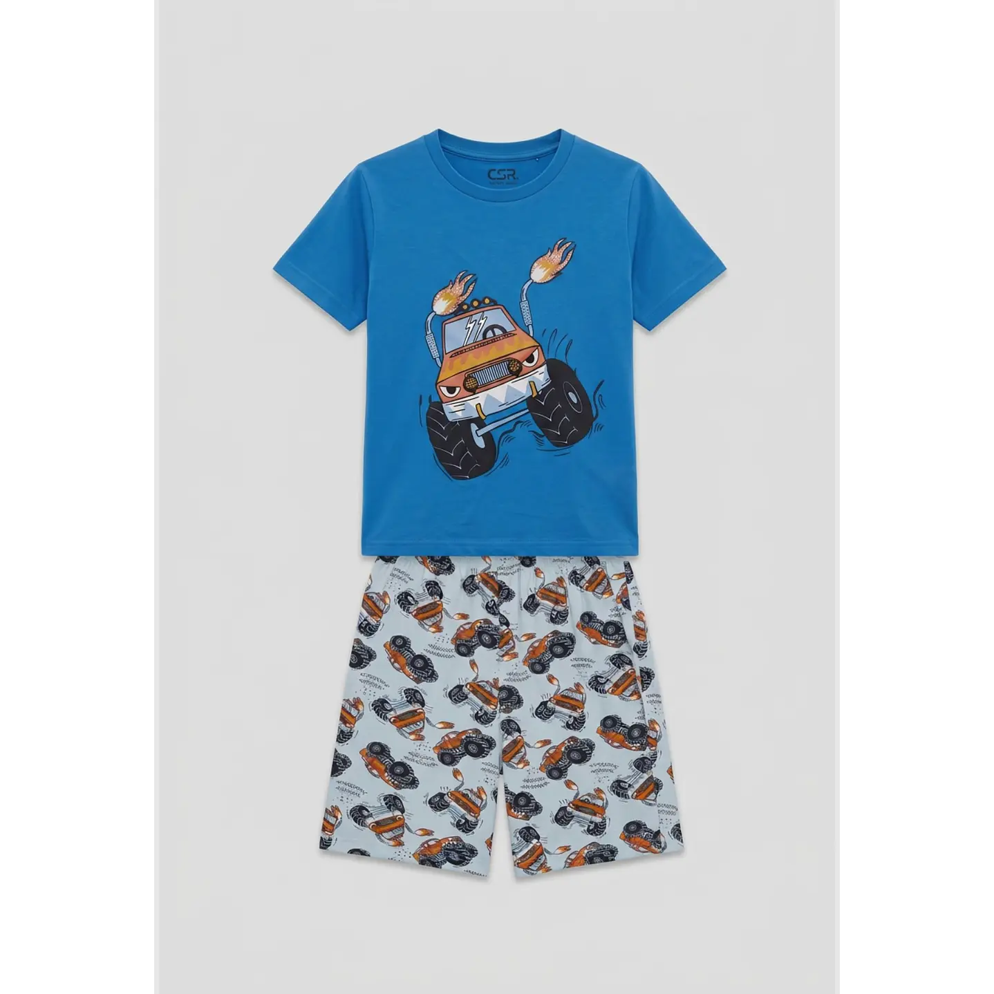 Pijama Corto Diseño Niño Azul 1