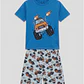 Pijama Corto Diseño Niño Azul - Miniatura 1