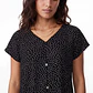 Polera Lunares Mujer Negro - Miniatura 1