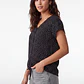 Polera Lunares Mujer Negro - Miniatura 4