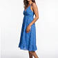 Vestido Pabilo Brodery Mujer Azul - Miniatura 3