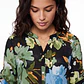 Blusa Flores Mujer Negro - Miniatura 4