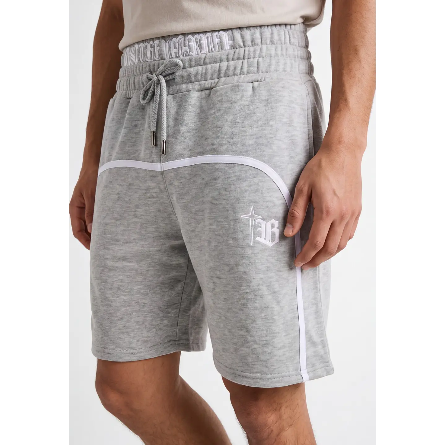 Bermuda Doble Pretina Hombre Gris 2