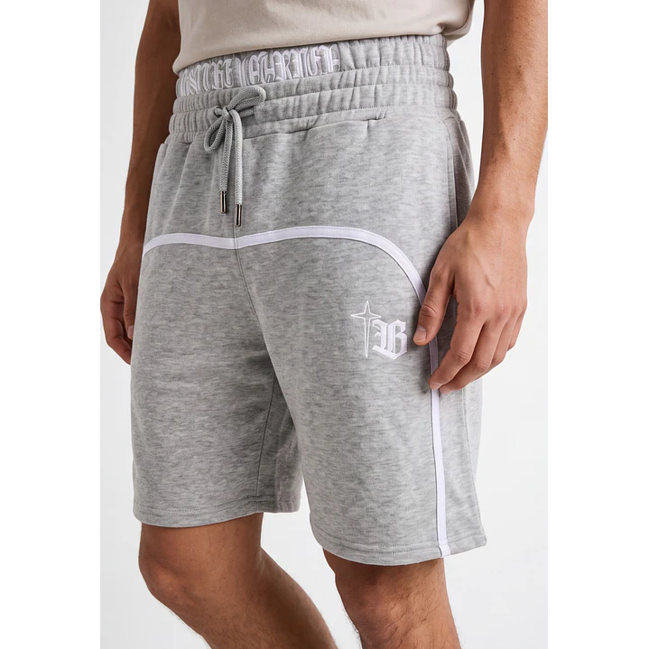 Bermuda Doble Pretina Hombre Gris 2