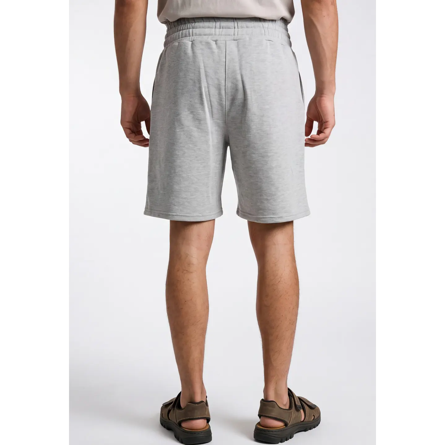 Bermuda Doble Pretina Hombre Gris 4