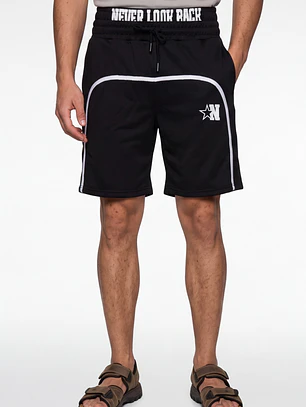 Bermuda Doble Pretina Hombre Negro