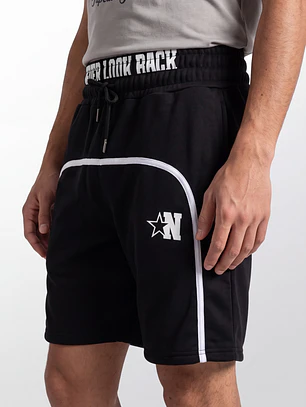 Bermuda Doble Pretina Hombre Negro