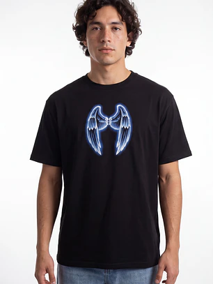 Polera Wings Hombre Negro