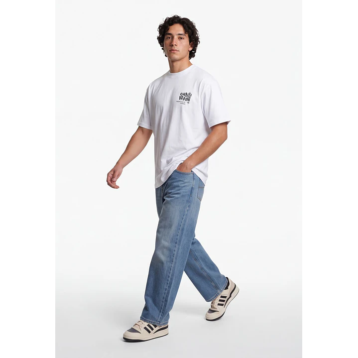 Polera Call us Now Hombre Blanco 3