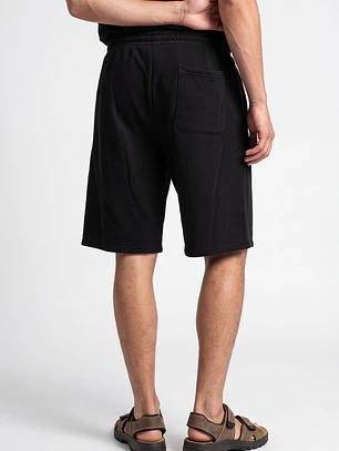 Bermuda Parche Baggy Hombre Negro