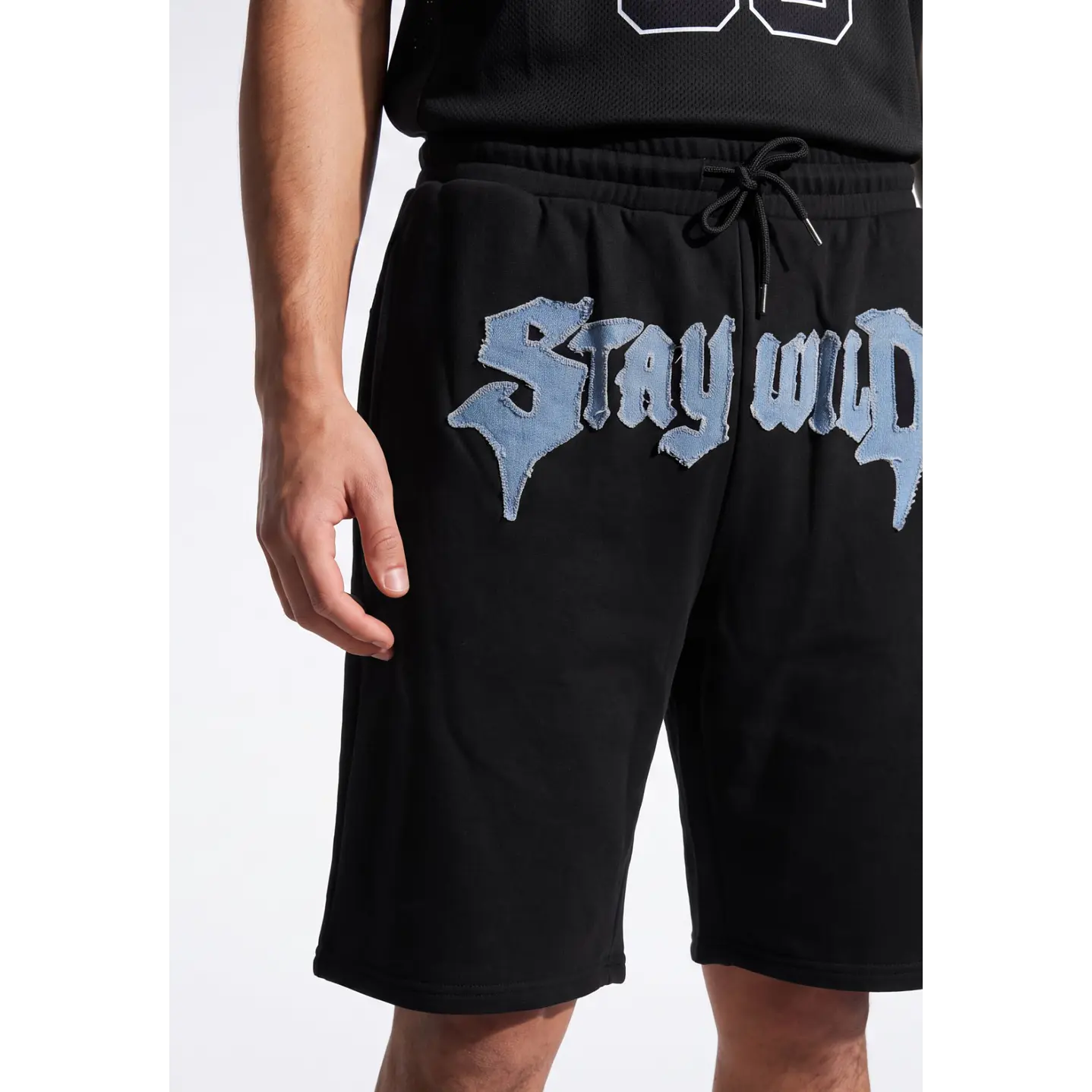 Bermuda Parche Baggy Hombre Negro 4