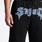 Bermuda Parche Baggy Hombre Negro - Miniatura 4