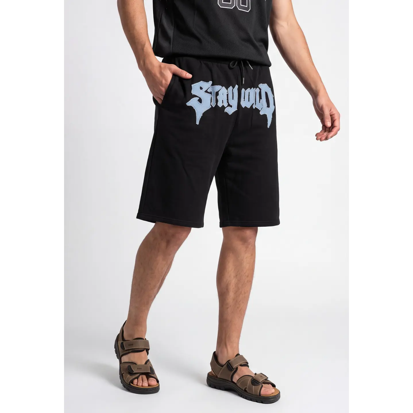 Bermuda Parche Baggy Hombre Negro 1