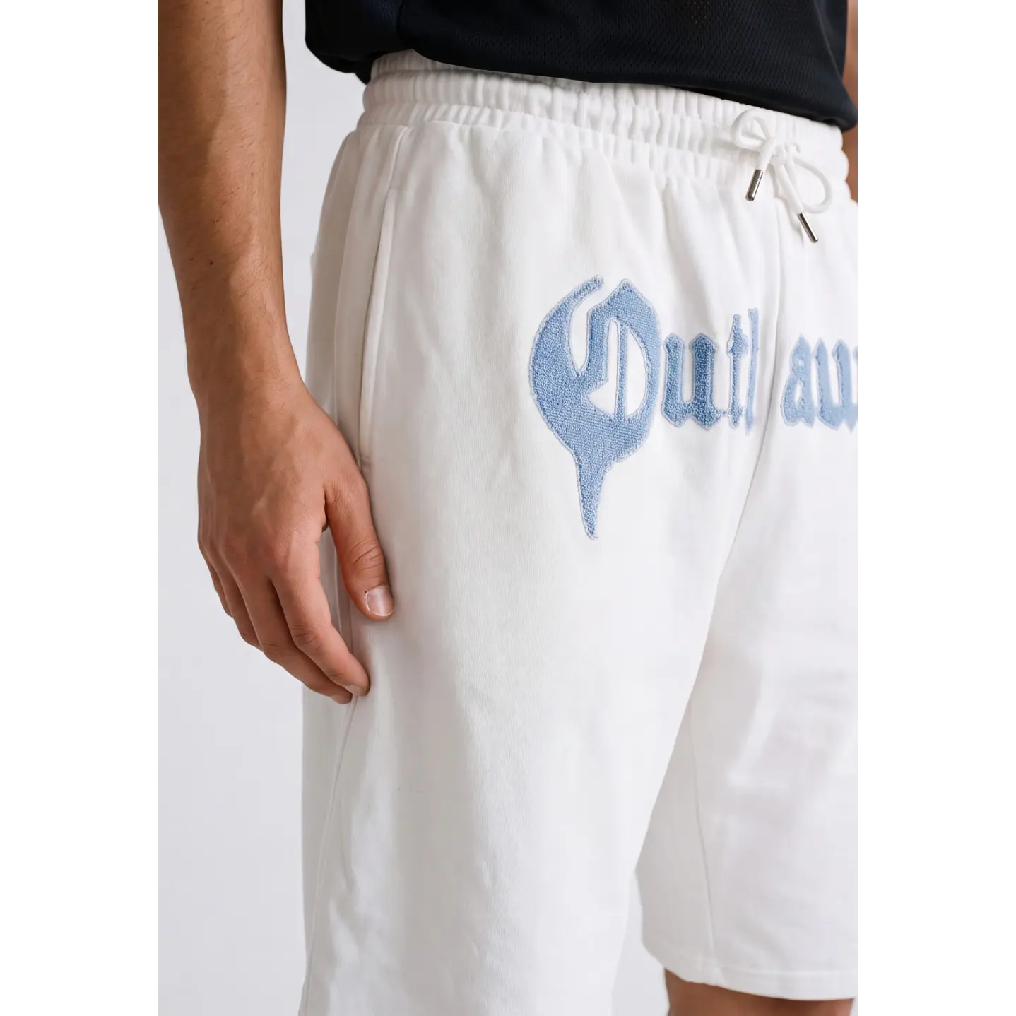 Bermuda Parche Baggy Hombre Blanco 4