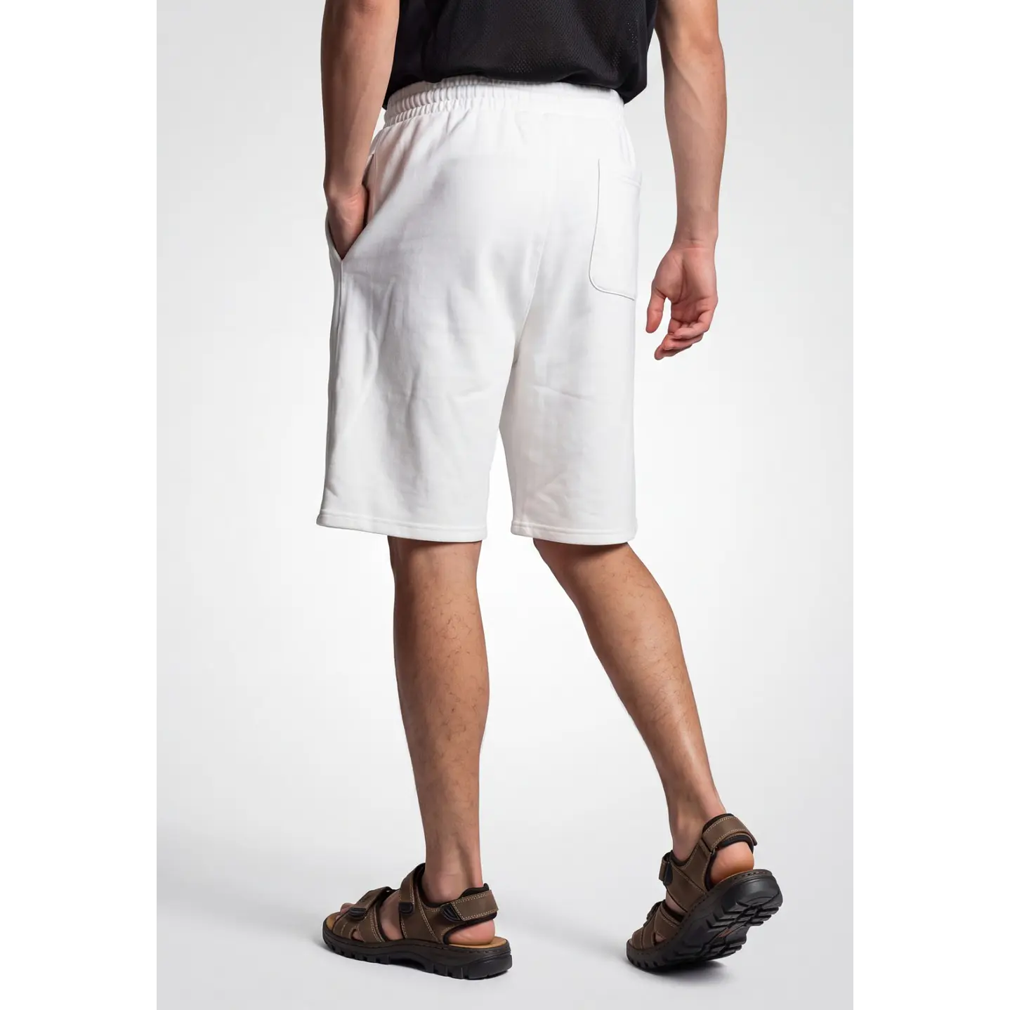 Bermuda Parche Baggy Hombre Blanco 2