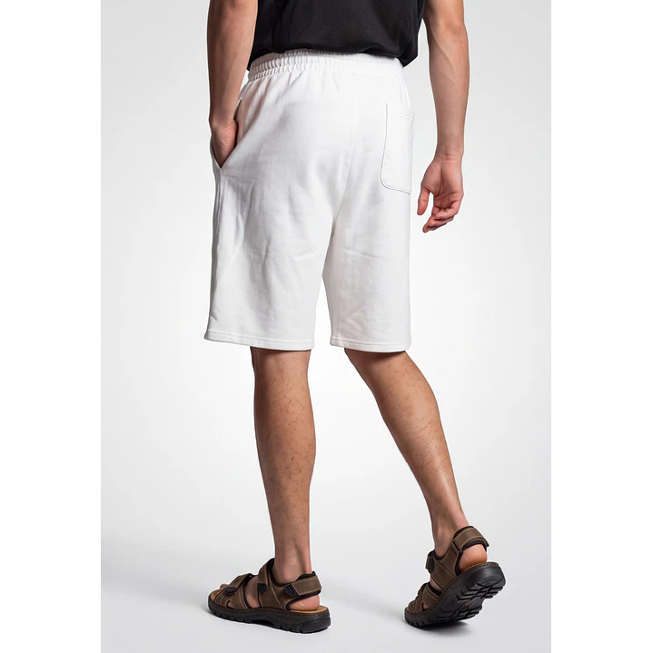 Bermuda Parche Baggy Hombre Blanco 2