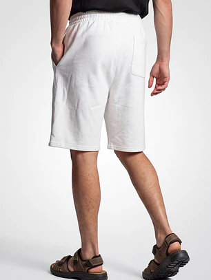 Bermuda Parche Baggy Hombre Blanco