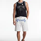 Bermuda Parche Baggy Hombre Blanco - Miniatura 3