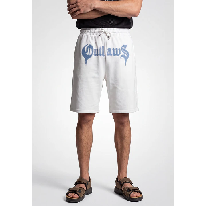 Bermuda Parche Baggy Hombre Blanco 1
