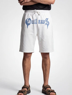 Bermuda Parche Baggy Hombre Blanco