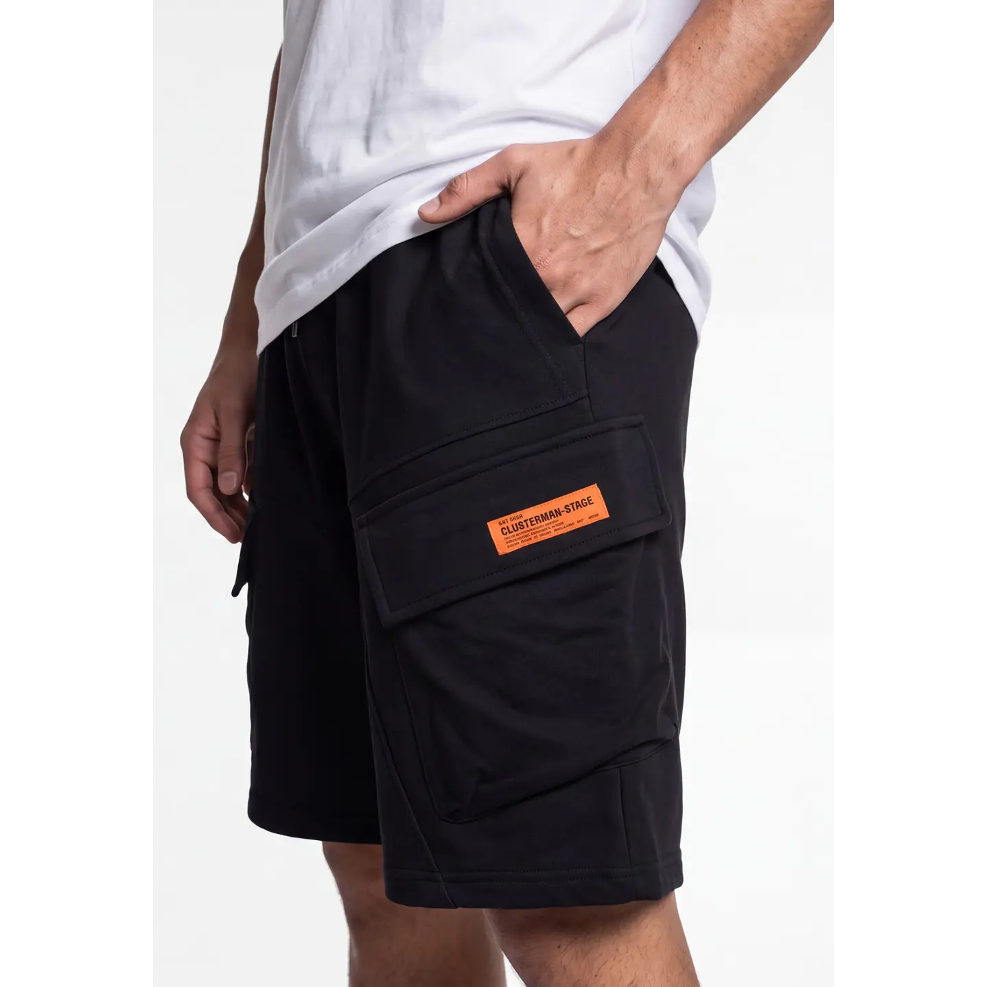 Bermuda Cargo Hombre Negro 4