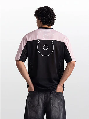 Polera Deportiva Bicolor Hombre Negro