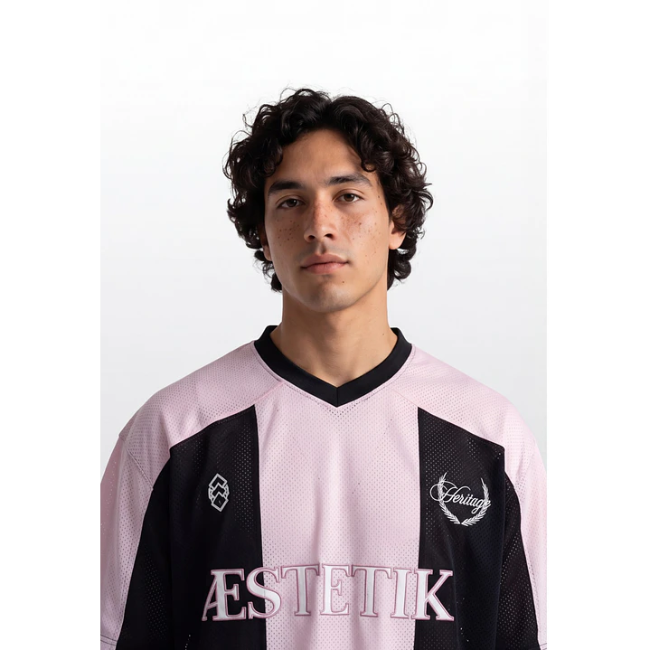 Polera Deportiva Bicolor Hombre Negro 4