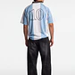 Polera Deportiva Bicolor Hombre Celeste - Miniatura 2