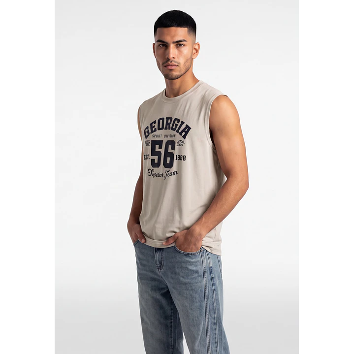 Sudadera College Hombre Gris 1