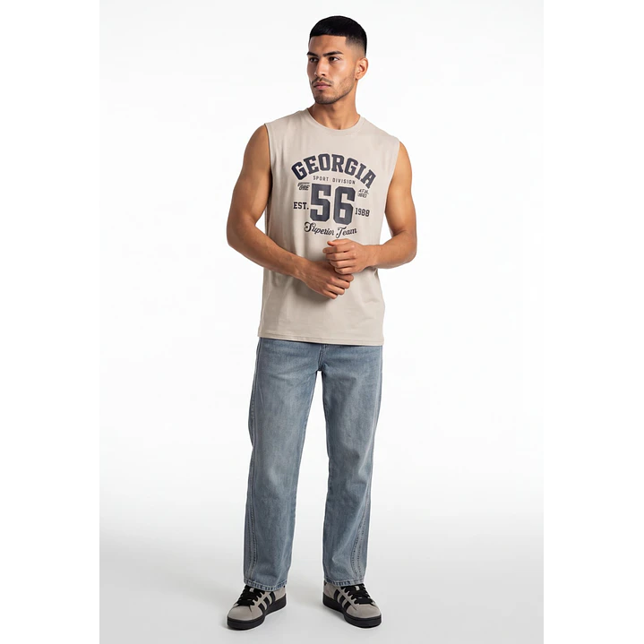 Sudadera College Hombre Gris 3