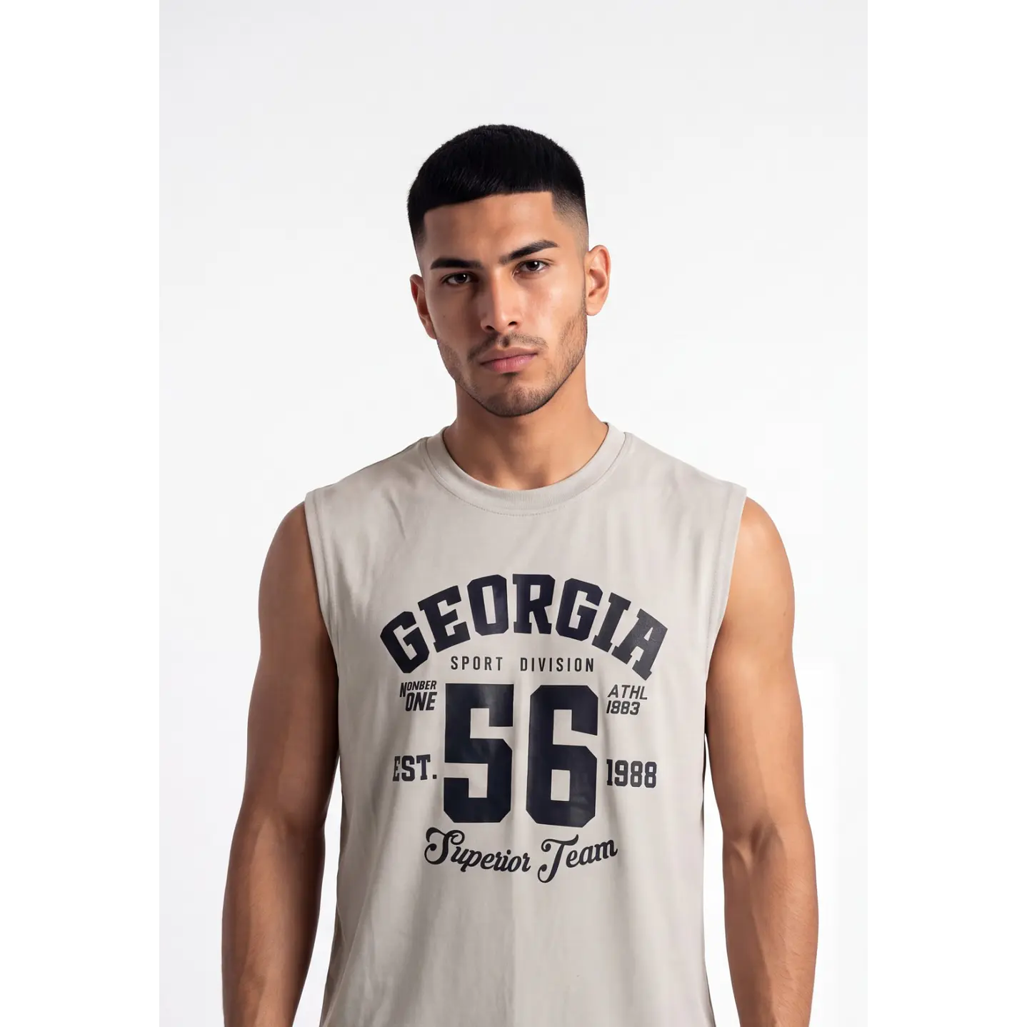 Sudadera College Hombre Gris 4