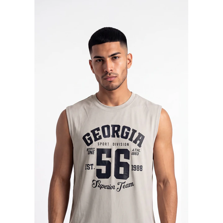Sudadera College Hombre Gris 4