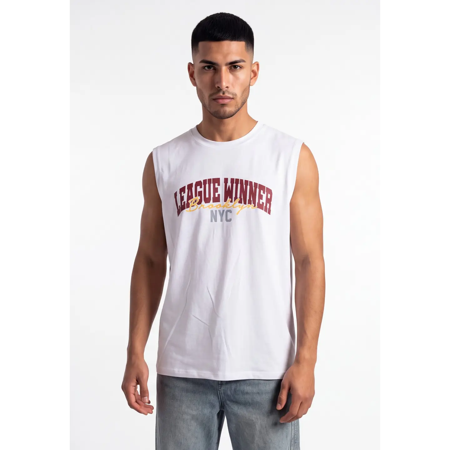 Sudadera College Hombre Blanco 1