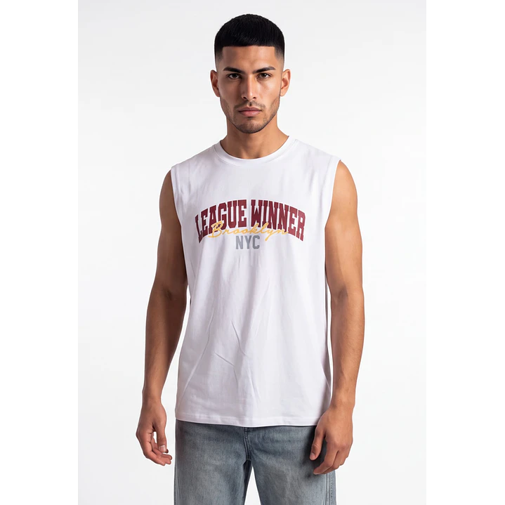 Sudadera College Hombre Blanco 1