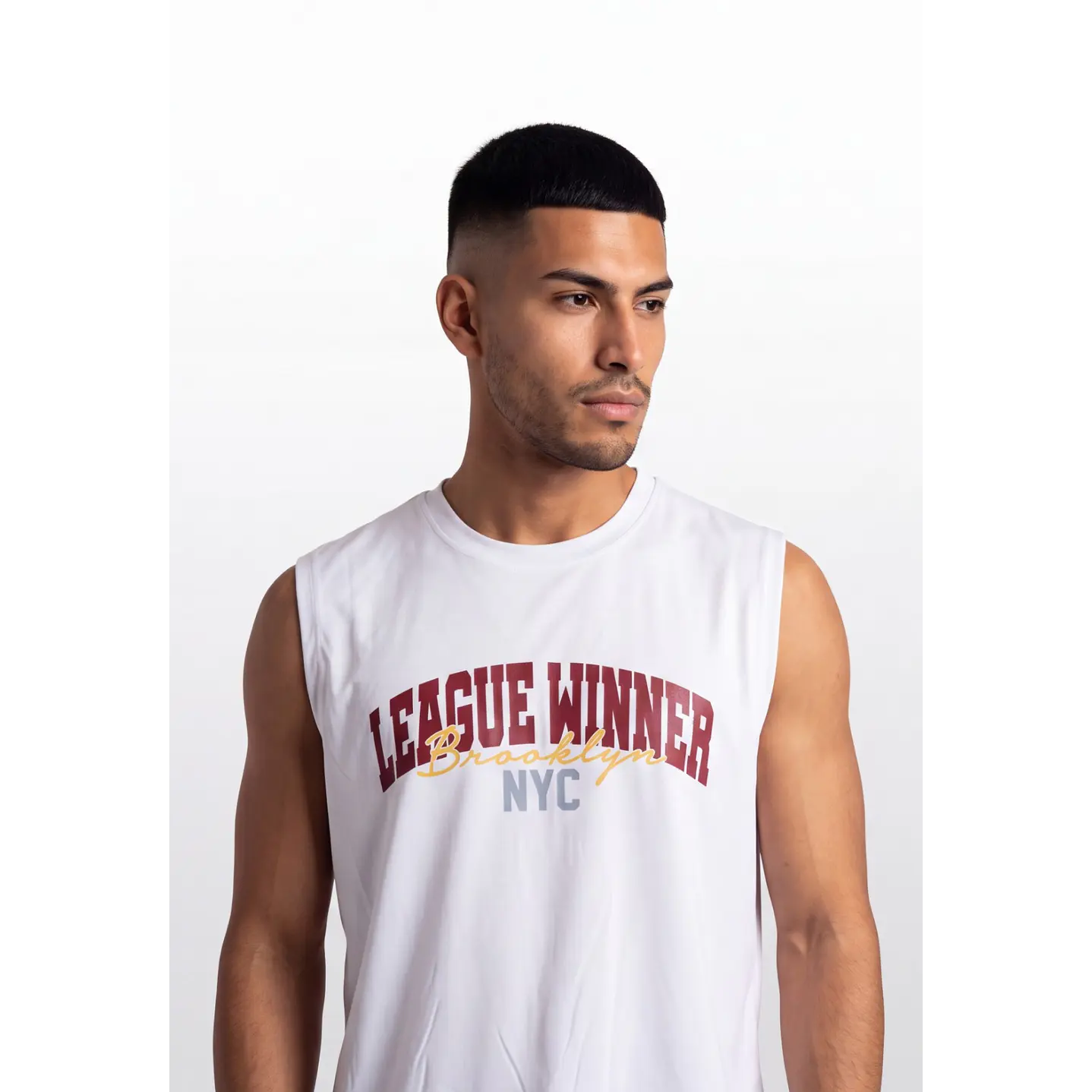 Sudadera College Hombre Blanco 4