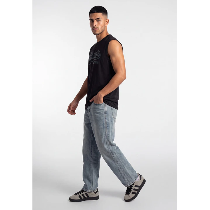 Sudadera College Hombre Negro 3