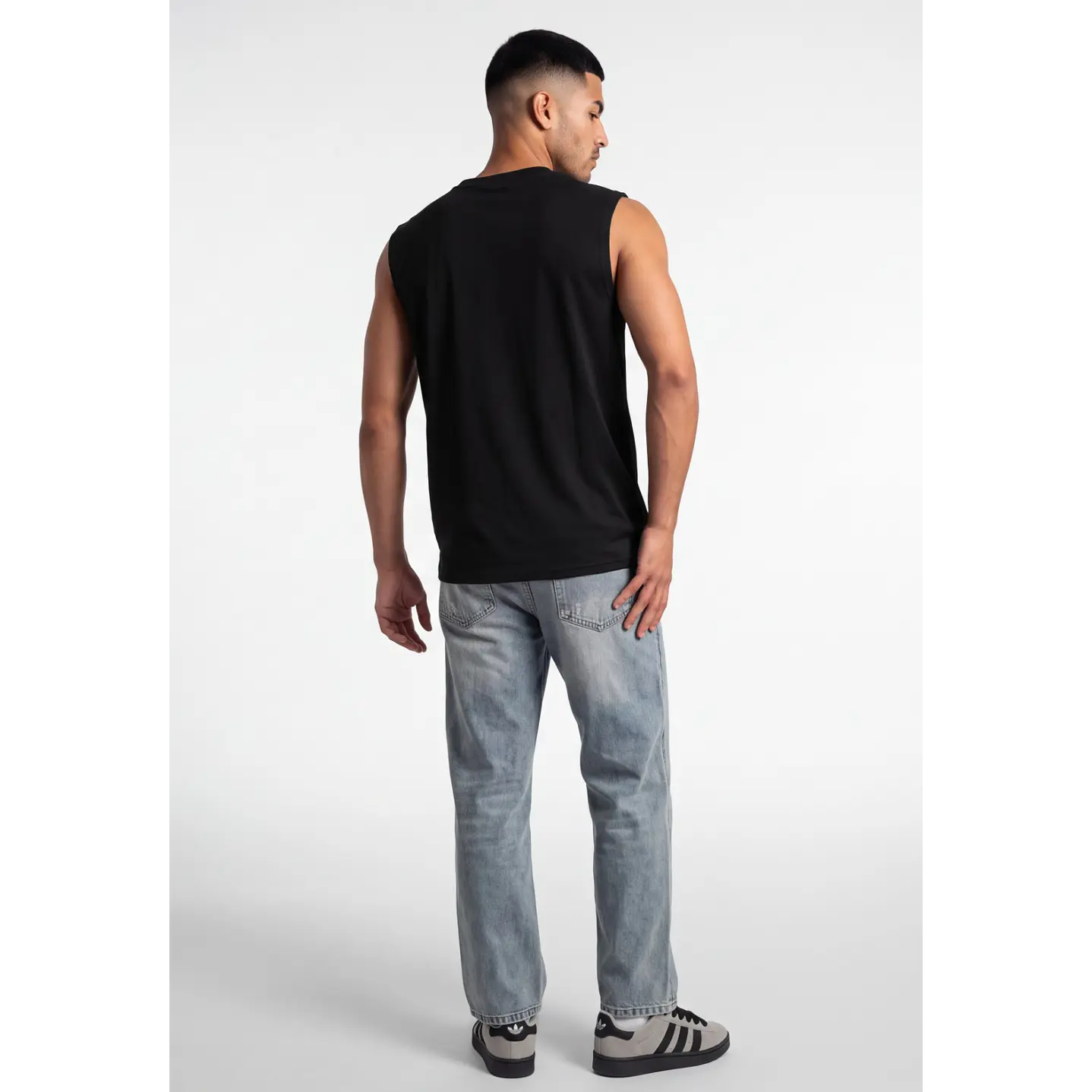 Sudadera College Hombre Negro 2