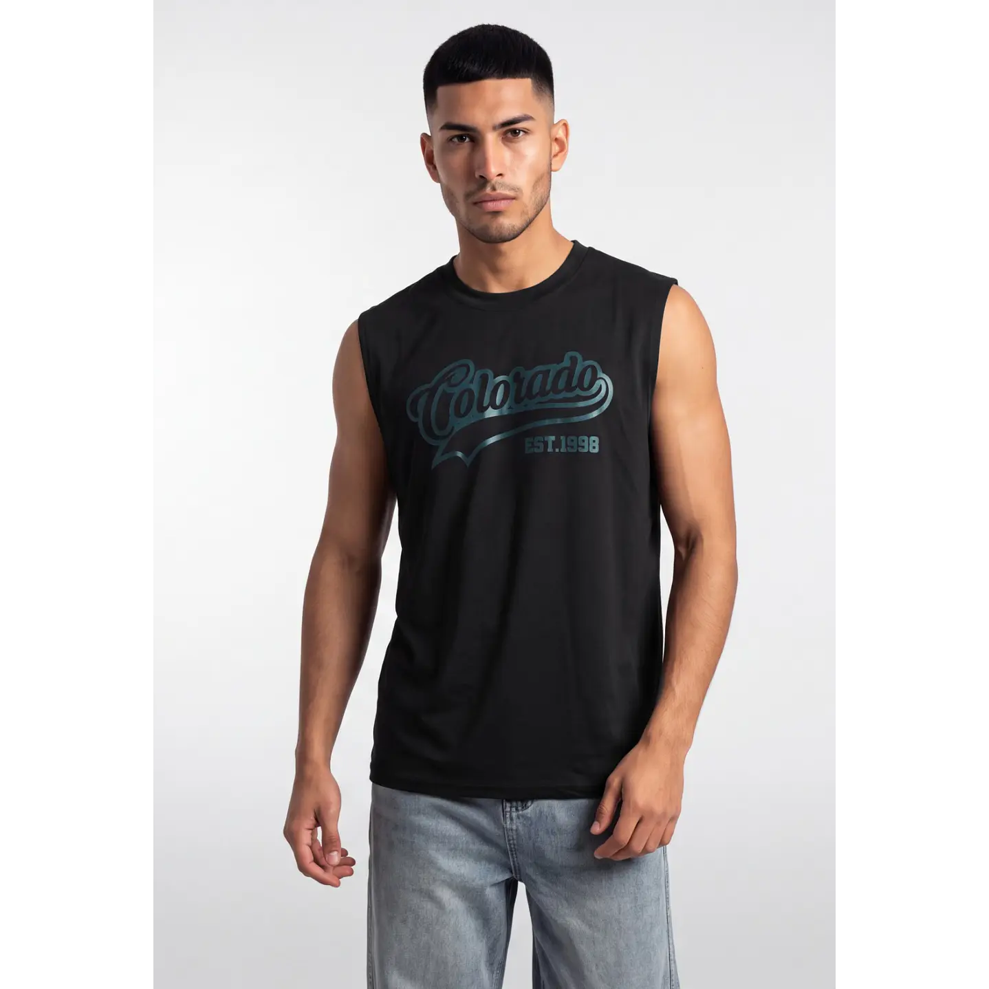 Sudadera College Hombre Negro 1