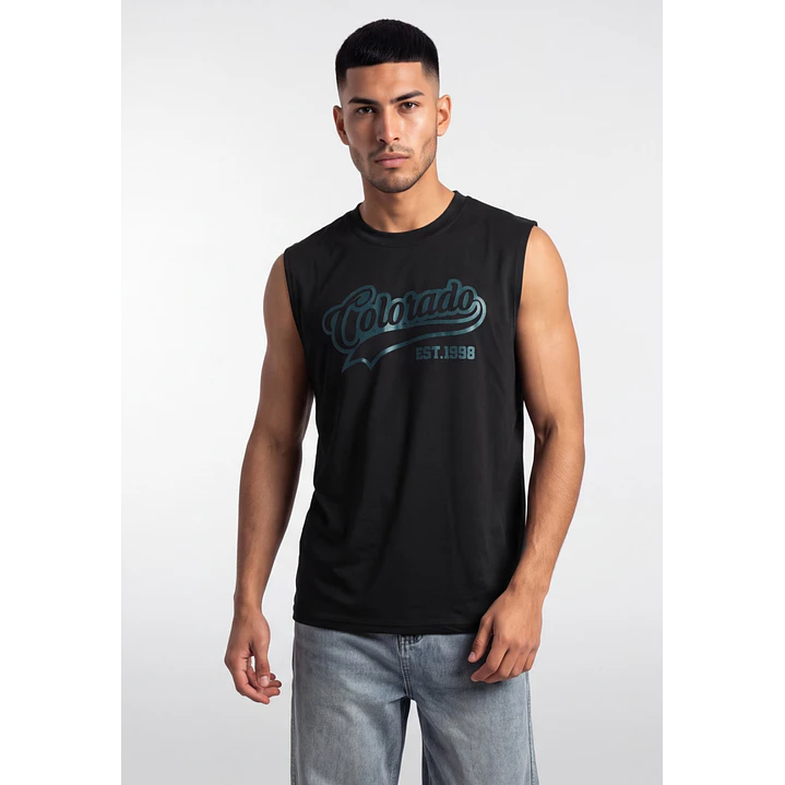 Sudadera College Hombre Negro 1