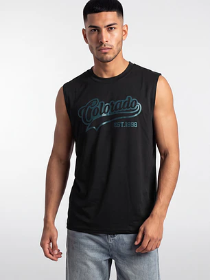 Sudadera College Hombre Negro