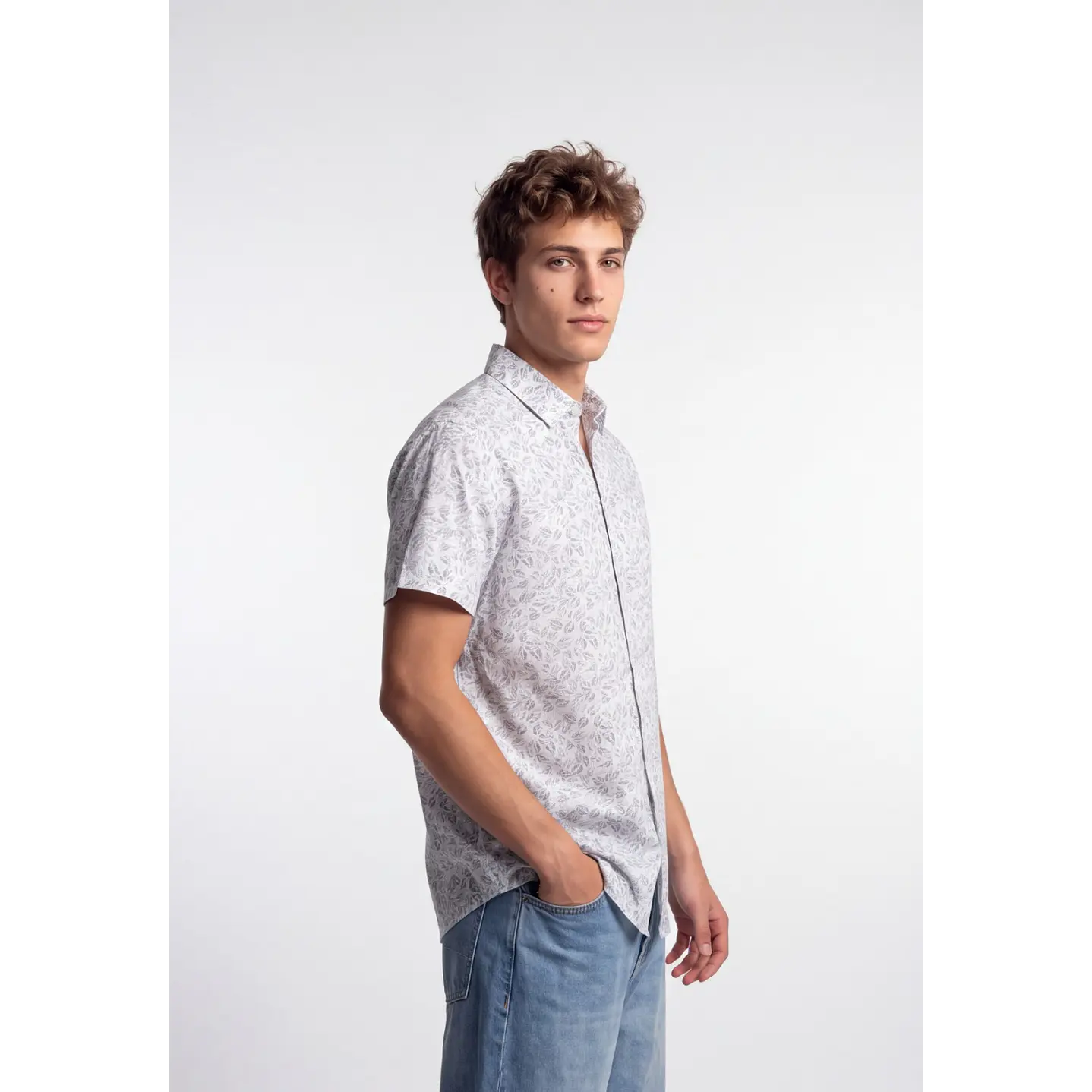 Camisa Popelina Hombre Blanco 1