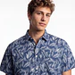 Camisa Popelina Hombre Azul - Miniatura 3