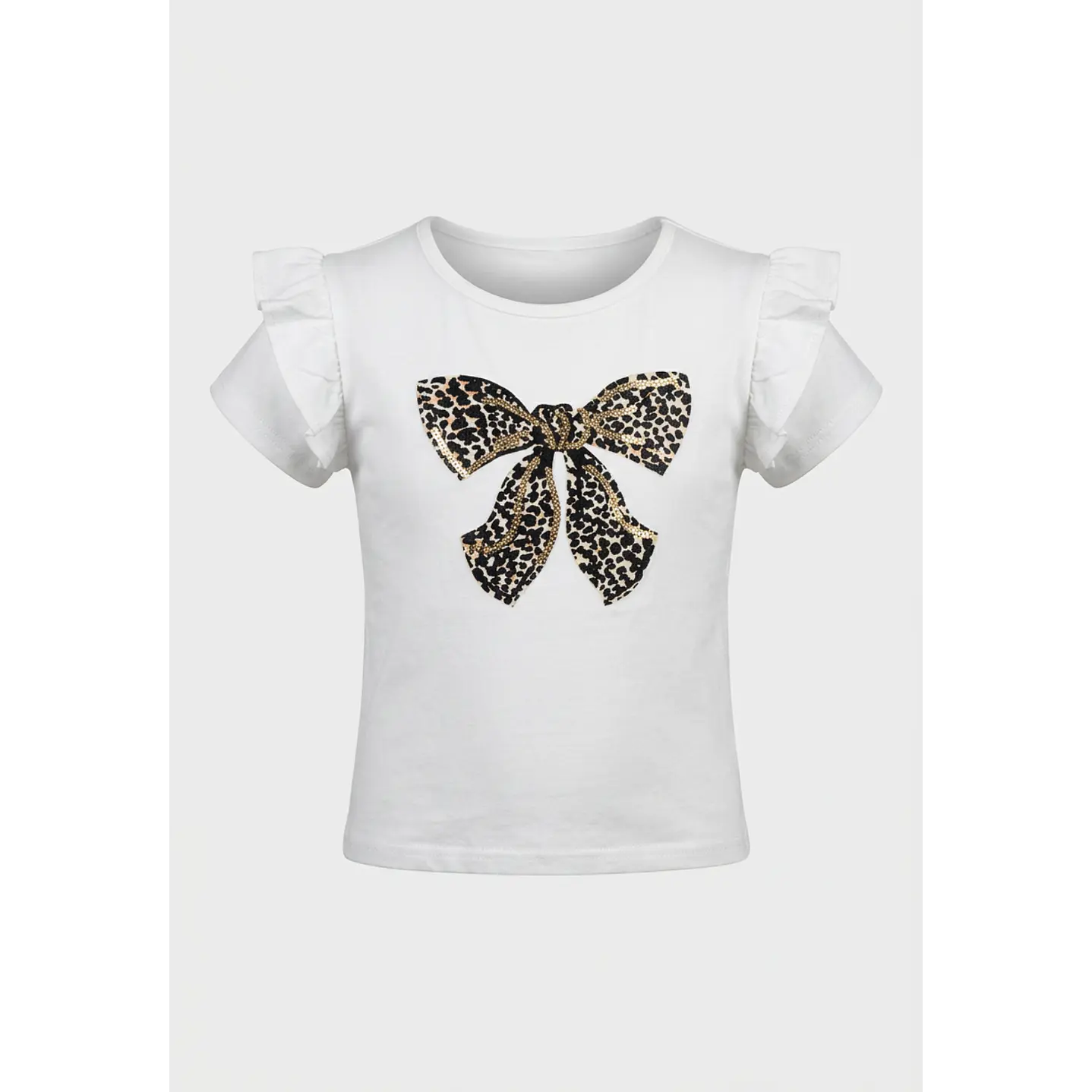 Conjunto Animal Print Niña Blanco 1