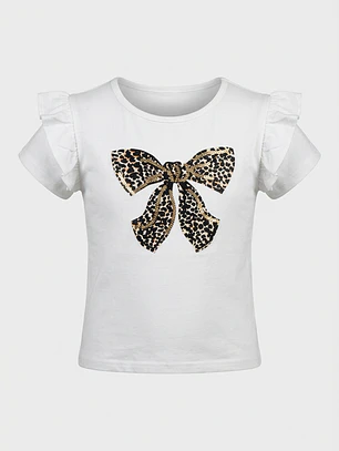 Conjunto Animal Print Niña Blanco