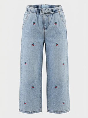 Jeans Cherry Loose Fit Niña Azul