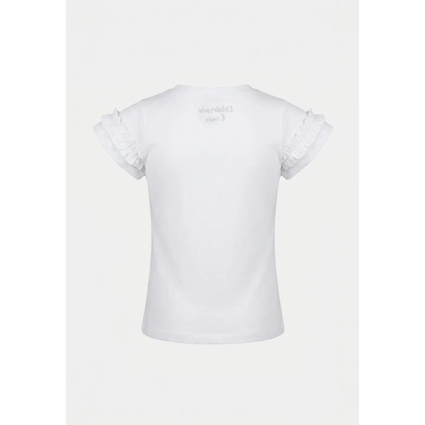 Polera Vuelos Romantic Niña Blanco 2